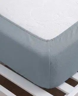 4Home Jersey prostěradlo MAKO šedá, 90–100 x 200 cm, 90–100 x 200 cm
