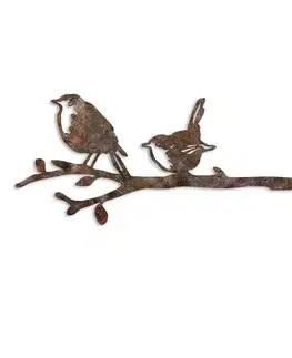 Zahradní dekorace Bird On The Branch 03 - Brown