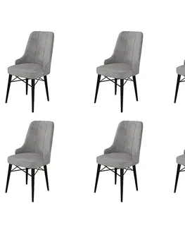Sada židlí (6 kusů) Pare - Grey, Black