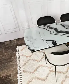 Sada jídelních židlí Dore Cream and Black, 2 ks, 2 ks