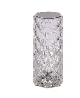 Stolní lampa BRILLO V-21,5 cm bezbarvá 2W LED USB 3000, 4000, 6000K TOUCH ME