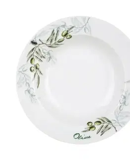 BANQUET Sada talířů OLIVES, 18 ks, OK