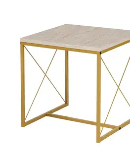 Konferenční stolek Defne Gold Travertine