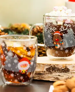 4Home Termo sklenice Mug Reindeer Hot&Cool 270 ml, 2 ks
