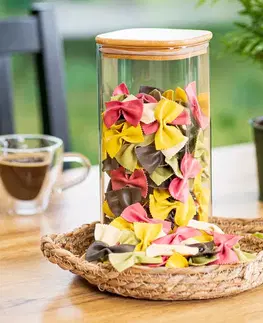 4Home Skleněná dóza na potraviny s víkem Bamboo, 1500 ml, 1500 ml
