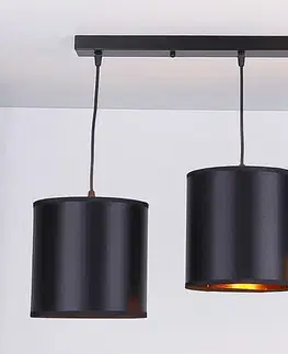 Závěsná lampa černá 3xE27 Candida