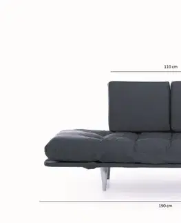 Trojmístná rozkládací pohovka Nina Daybed - Dark Red GR105