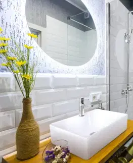 INVENA Sprchový sloup GLAMOUR TREND s baterií,  chrom AU-05-B01-V