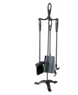 nářadí krb. v.63cm, ČER Fe, sada 3díl. se stojánkem