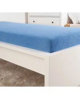 Prostěradlo Froté IDEAL 180x200 světle modré