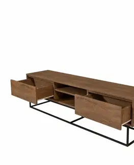 Televizní stolek Rodez Walnut and Black II, L
