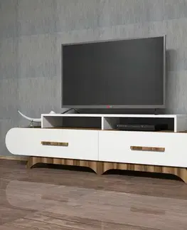 Televizní stolek Flora White and Walnut
