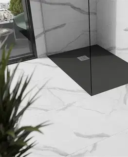 MEXEN Stone+ sprchová vanička obdélníková 120x80, antracit 44718012