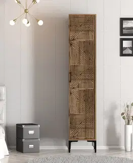Šatní skříň Kumsal P - Walnut