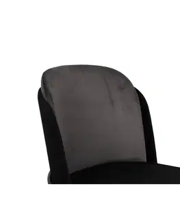 Sada jídelních židlí Dore Grey and Black, 2 ks