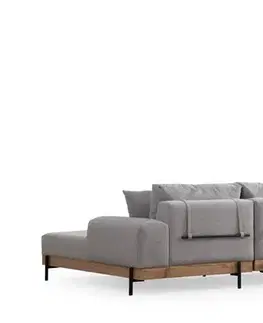 Rohová sedací souprava Eti Oak Right - Grey