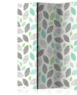 Paraván Patterned Leaves Dekorhome