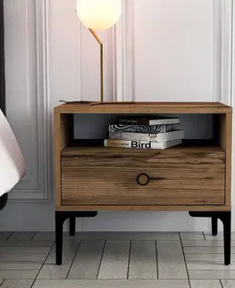 Noční stolek Lizbon Walnut