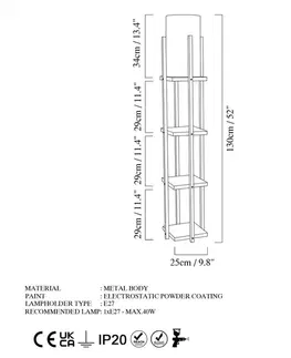 Stojací lampa Shelf Lamp - 8113