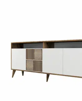 Skříňka Milan 2 Walnut and White