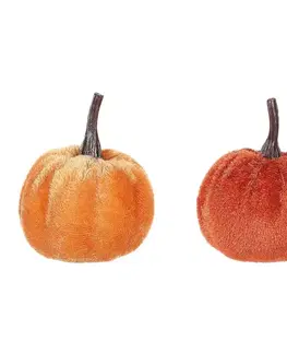 Dýně potažená látkou mix oranžová, plast, 24 ks. pr. 4 cm