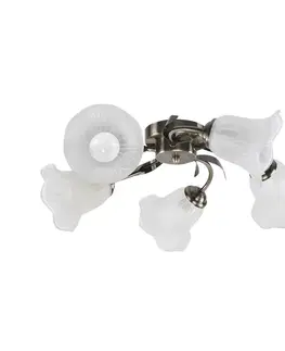 Stropní lampa Antiqa Patina 5X40 E27 Bílé stínidlo