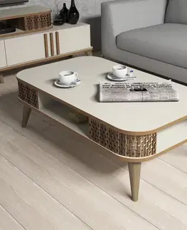 Living Room Furniture Set Eylül - Cream