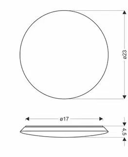 LED stropní svítidlo bílé 12W 4000K Mega