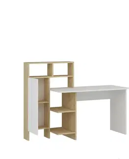 Pracovní stůl Bugra White and Oak
