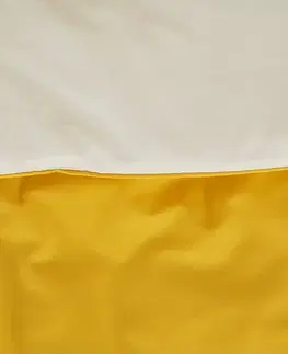 B.E.S. Petrovice Bavlněné povlečení Double face hořčicová/kávová, 140 x 220 cm, 70 x 90 cm