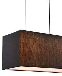 Stropní lampa černá 5xE27 Boho