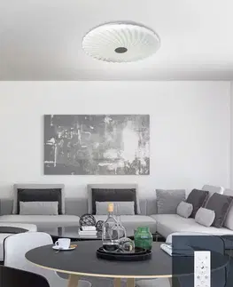 Stropní svítidlo bílé LED 38,5 cm s nastavitelným jasem barvy + dálkové ovládání Calipso