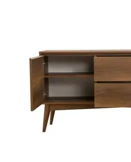 Set s rozkládacím stolem, židlemi a konzolou (7 kusů) Vina 03 1053 - Walnut, Anthracite