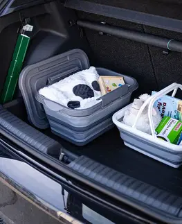 4Home Skládací silikonový úložný box s víkem Storage
