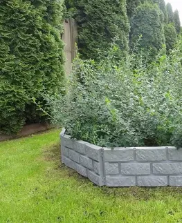 Zahradní palisáda obrubník lem trávniku 2,2 m šedá