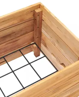 Zahradní truhlík teakové dřevo Dekorhome