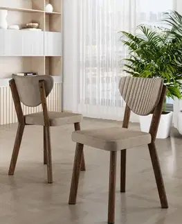 Sada židlí (6 kusů) Arfe - Cappuccino, Brown