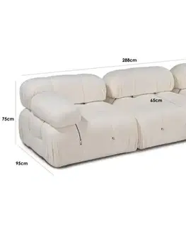 Rohová sedací souprava Bubble Beige L1-O1-1R-PUF