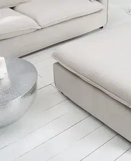 Estila Designová čtvercová taburetka Heaven 100cm čalouněná