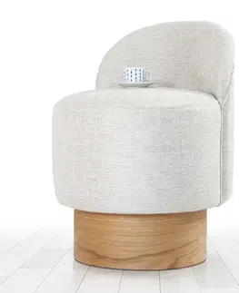 Taburet  Barren Puf Light Grey