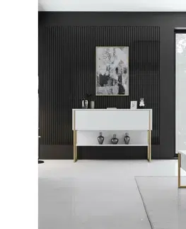 Komoda Luxe White and Gold
