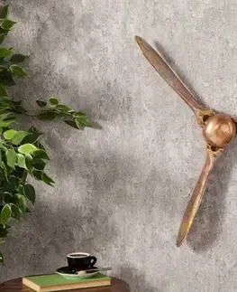 Estila Industriální nástěnná dekorace Vrtule v měděné barvě 60cm