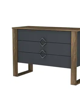 Komoda Bumerang - Walnut, Anthracite