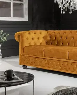 Chesterfield pohovka 3-místná MIDAS Dekorhome