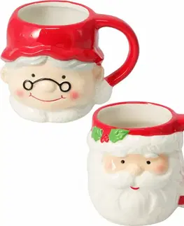 Sada 2 keramických hrnků Mr. & Mrs. Claus 440 ml