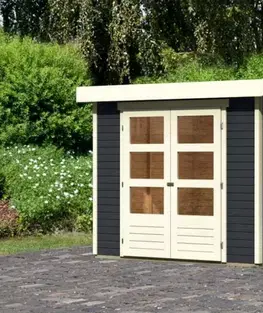 Dřevěný zahradní domek ASKOLA 3 s přístavkem 240 Lanitplast