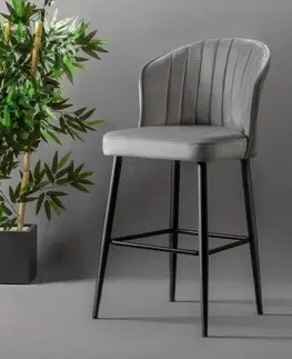 Bar Stool Set (4 Pieces) Rubi - Grey