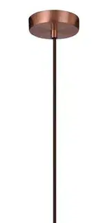 Závěsná stropní lampa Sphinx kužel E27 prolamovaná měděná