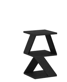 Odkládací stolek Albeni Black Wooden