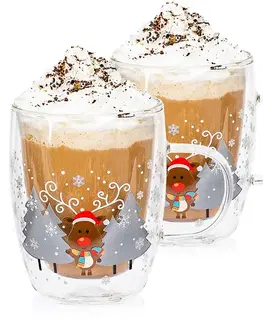 4Home Termo sklenice Mug Reindeer Hot&Cool 270 ml, 2 ks